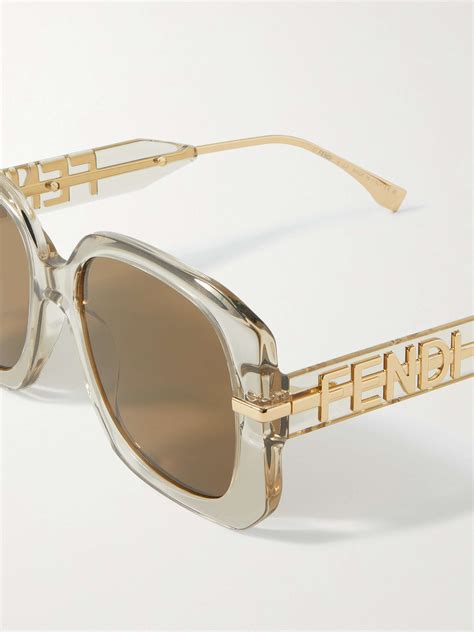 fendi gold colored sunglasses|authentic fendi sunglasses.